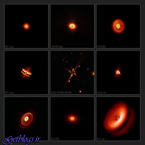 تصاویر خیره‌کننده حلقه‌های گرد و غبار اطراف ستاره‌های جوان