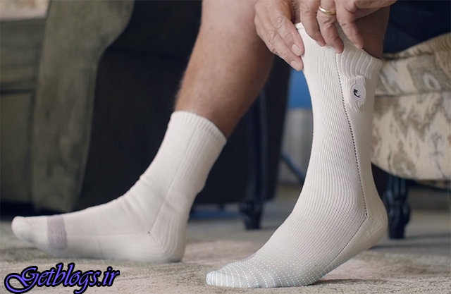 جورابی که دمای پای بیماران دیابتی را اندازه می‌گیرد