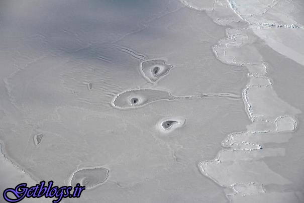 عکاسی از حفره های یخی در قطب شمال