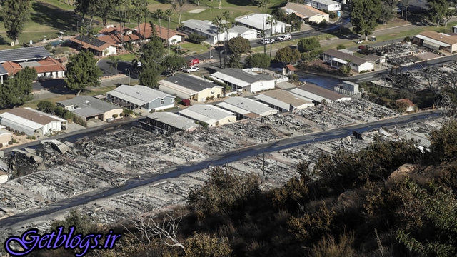 نگرانی مقامات کالیفرنیا از زیاد کردن قربانیان آتش‌سوزی