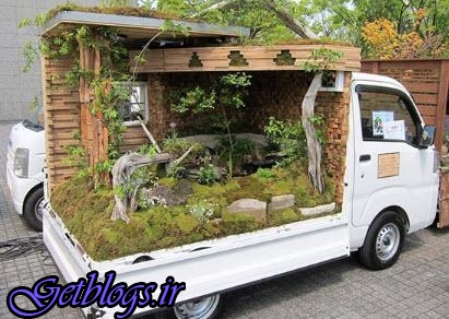 تصاویر) + طراحی باغ پشت کامیون‌های ژاپنی (