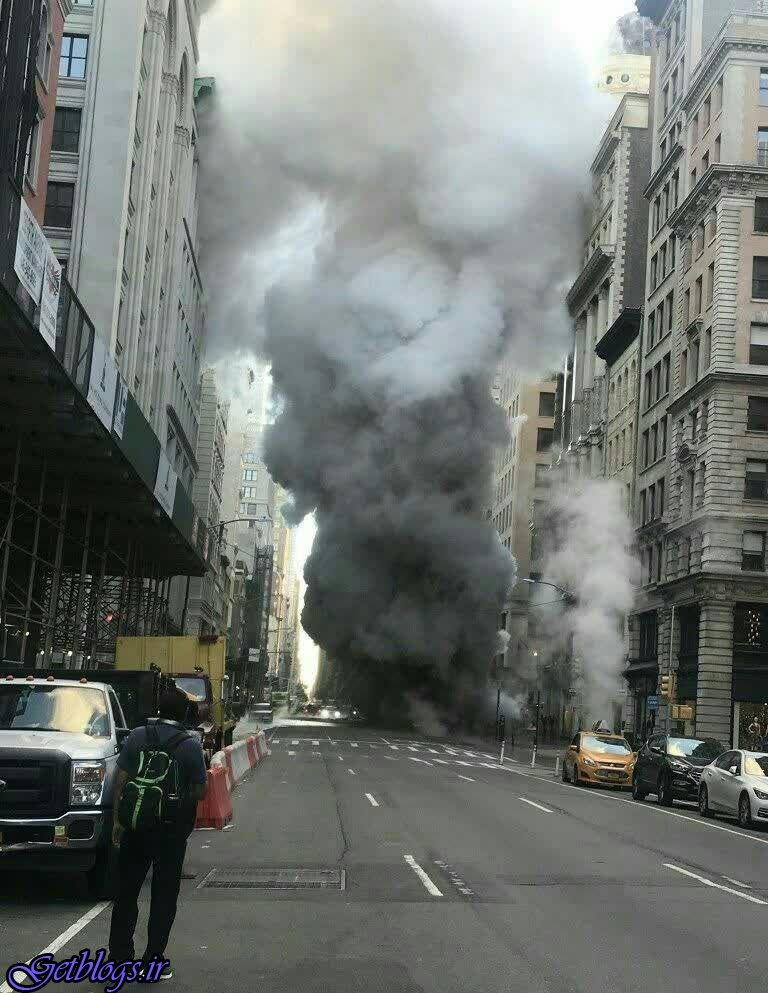 انفجار لوله‌های زیرزمینی بخار در نیویورک